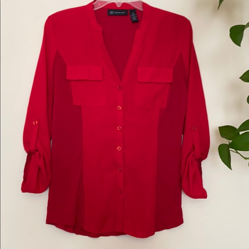 Red INC Dress up blouse